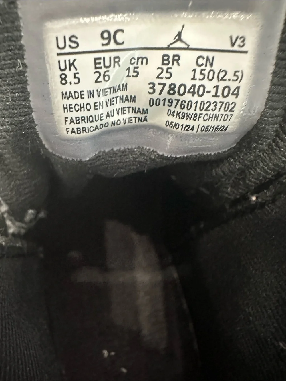 Jordan Kids White and Black High-Top Sneakers